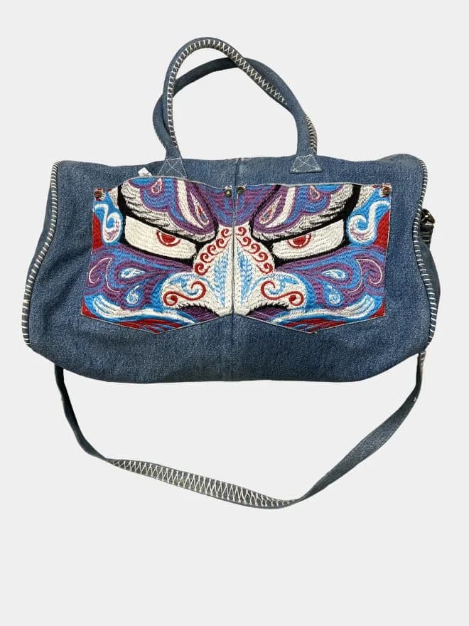 Denim Monster Duffle Bag
