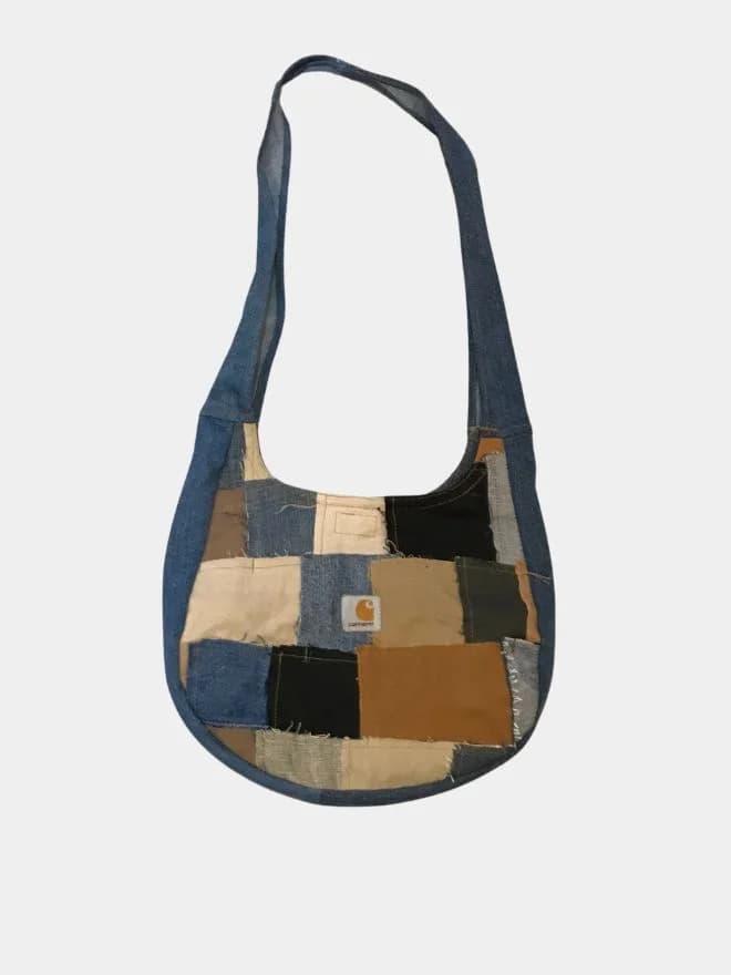 Reworked Denim x Carhartt Patchwork Shoulder Bag